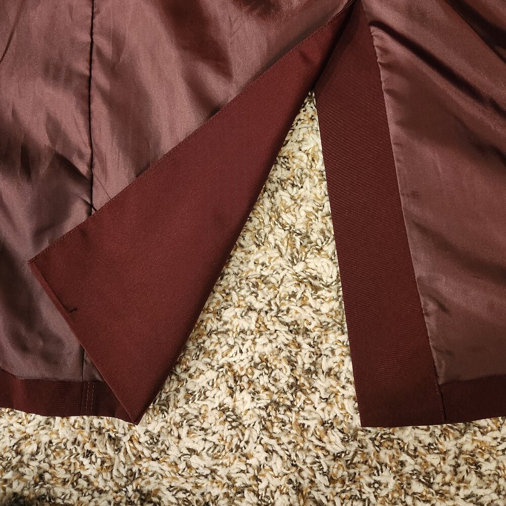 London Fog Trench Coat – Women’s Large – Burgundy / Merlot - Picture 13 of 15